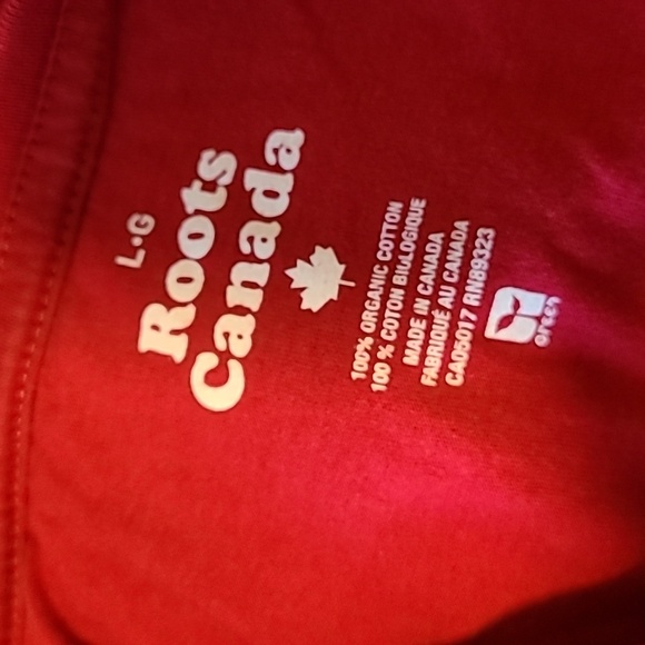 Roots Organic Cotton Red Canada Day 🍁 T-shirt - Picture 6 of 6